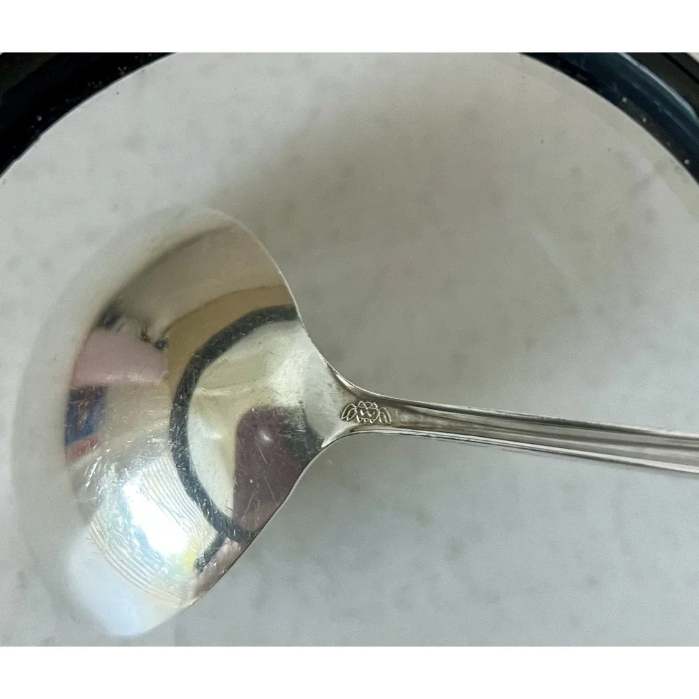 2 Antique Weidlich Stratfield Sterling Silver Soup Spoon 1930's